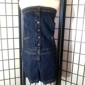 Torrid Denim Strapless Romper